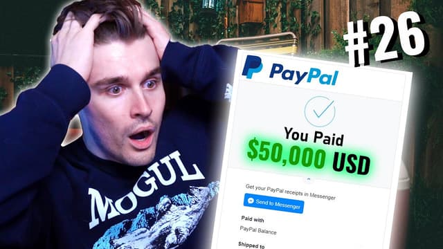 A youtube thumbnail wor How Ludwig Instantly Lost $50,000 | The Yard