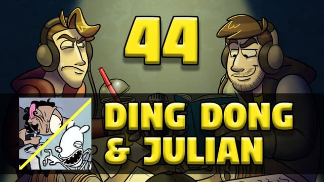 A youtube thumbnail wor SuperMegaCast - EP 44: The Ming Dynasty (ft. Ding Dong & Julian)