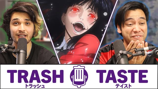 A youtube thumbnail wor We're Too Addicted to Gacha Games | Trash Taste #33