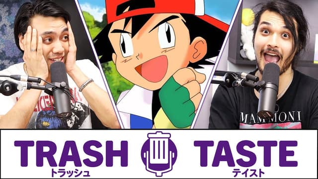 A youtube thumbnail wor The Anime That Shaped Our Childhoods | Trash Taste #3