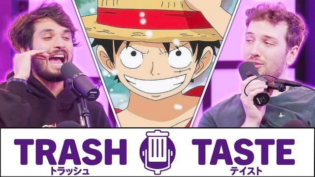 A youtube thumbnail wor The 7 Anime That Every Fan NEEDS To Watch | Trash Taste #172