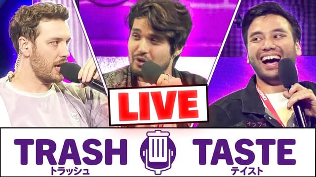 Youtube profile pic for Our First Live Podcast | Trash Taste #154