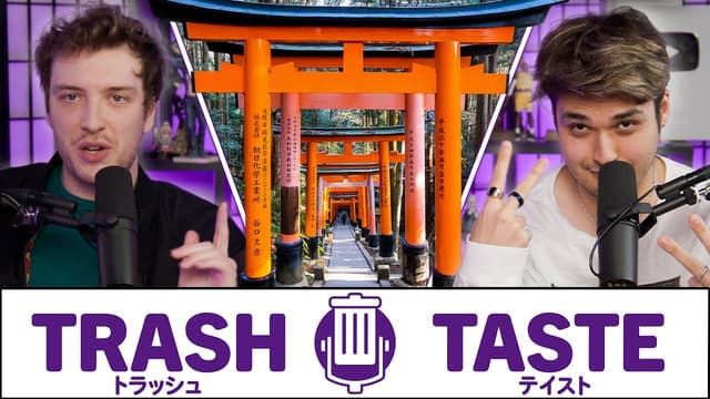 A youtube thumbnail wor Our SECRET Japan Travel Tips | Trash Taste #97