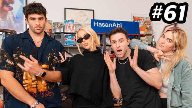 Youtube profile pic for The Girls & Gays Finally Outnumber Hasanabi ft. Tana Mongeau | Fear&IceSpice