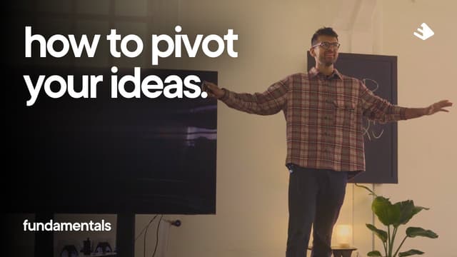 Youtube profile pic for how to pivot your ideas.