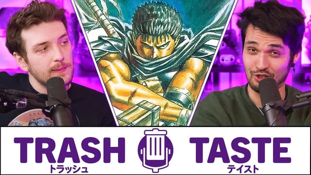 A youtube thumbnail wor We Rated the Top Ranked Manga on MAL | Trash Taste #200