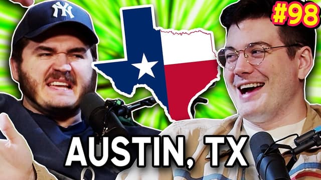 A youtube thumbnail wor The Austin Extravaganza! - Chuckle Sandwich EP 98