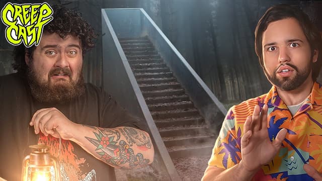 A youtube thumbnail wor The Stairs In The Woods | Creep Cast