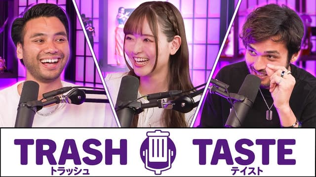 A youtube thumbnail wor We Sat Down With A REAL Japanese Idol (ft. @sallyamakiofficial)| Trash Taste #167