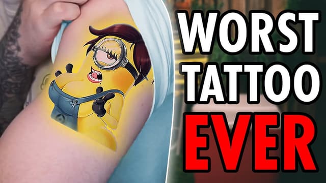 A youtube thumbnail wor We let our fans pick our next tattoo...