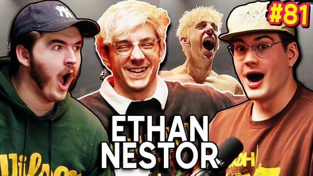 A youtube thumbnail wor Ethan Nestor: Boxing Champion | Chuckle Sandwich EP 81